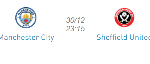 Manchester City vs Sheffield United 30/12
